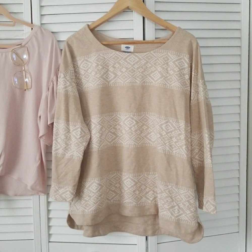 Tan Aztec Patterned Shirt